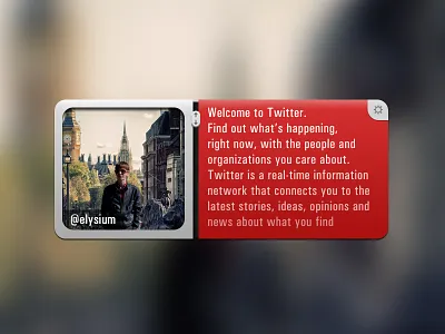 twitter (for fun) red scroll settings twitter widget