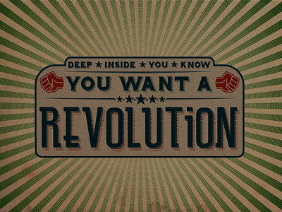 Revolution graphic design illustration propaganda retro retro design revolution typography vintage