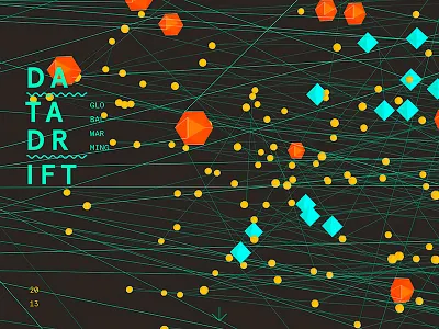 Datadrift 3d datavis infographics informationdesign typography