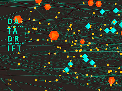 Datadrift 3d datavis infographics informationdesign typography