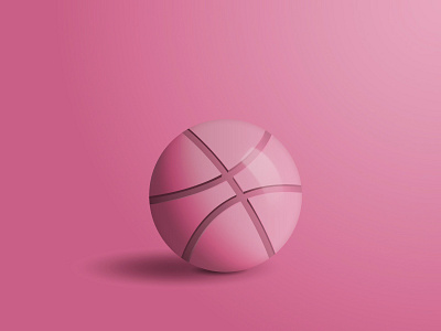 Dribbble ball illustration illustrator vector