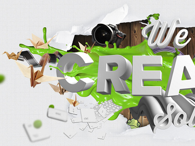 Green Chameleon Website 3d chameleon graphics green chameleon paint photo manipulation ui web web design website