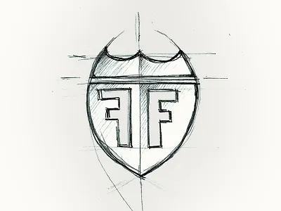 "Feel Fire" Logo Concept austria concept crest logo scribble signet