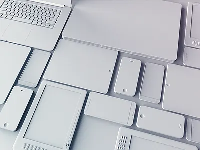 3D Background for site 3d c4d devices multi device responsive web design