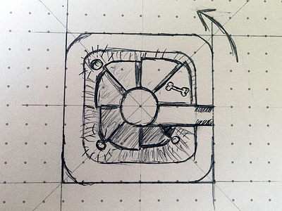 Fantasy Dungeon Sketch dungeon fantasy icon ios sketch