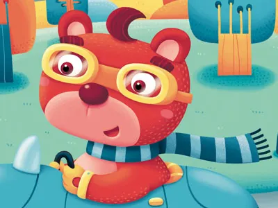 Red Bear animal bear