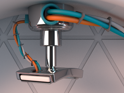 Vértice 3d cinema4d robot structure triangle vertex wires