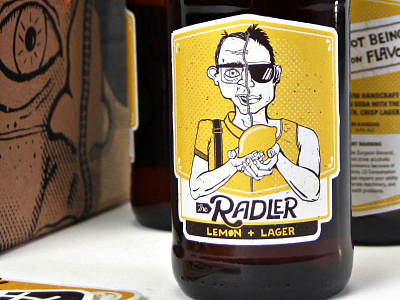 Zip Brew Co. beer label lemon packaging