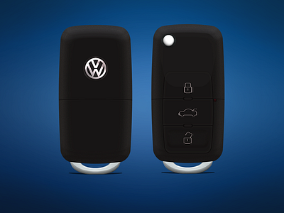 Vw Key car dribbble key photoshop volkswagen vw