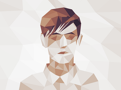 Abstract Self-Portrait abstract low poly portrait