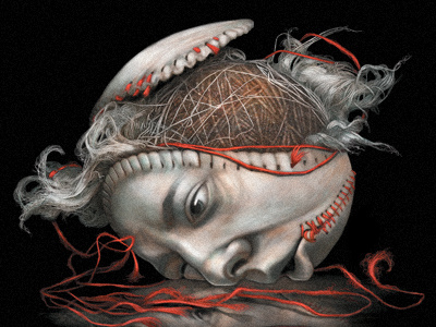 The Face of Baseball baseball editorial illustration