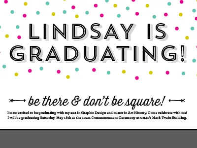 graduation! graduation illustrator johnson lindsay typography vector