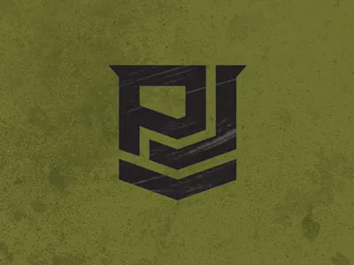 PJ Monogram j military monogram p