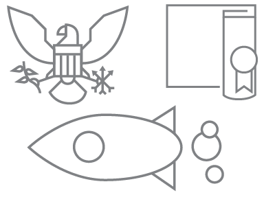 Rejected Initial Icons eagle government policy politics technology