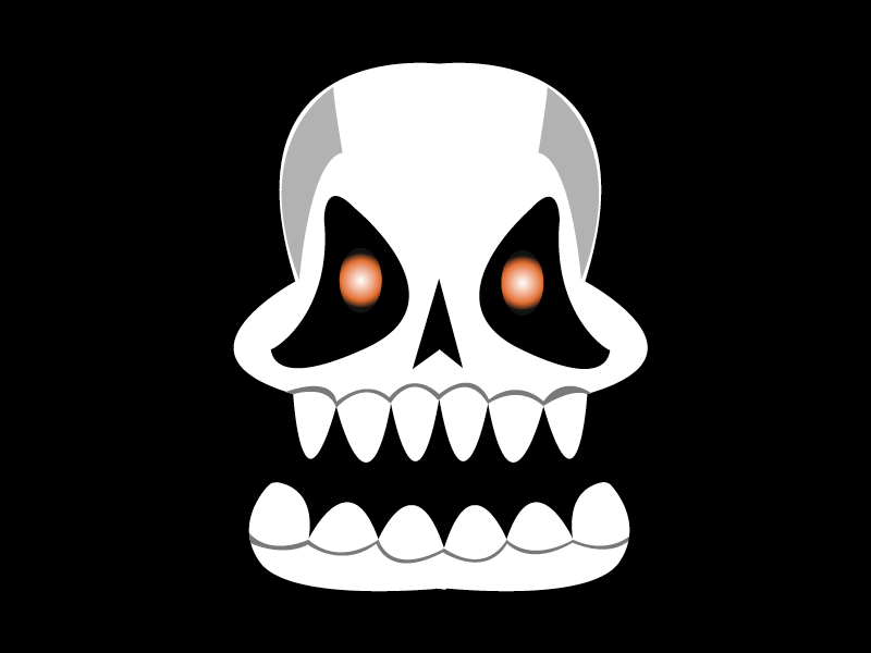 Skull icon bones icon minimalist vector