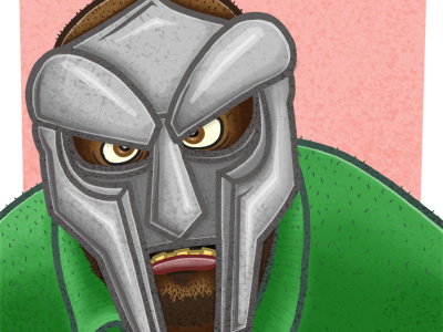 MF Doom cintiq comic daily doodle digital painting hip hop illustration king geedorah madvillain mf doom photoshop viktor vaughn