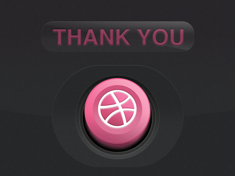 Thank You dribbble gif invitation navot porat thant you