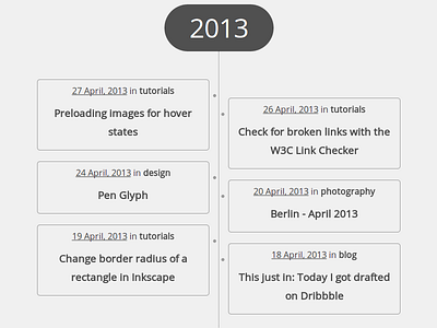 Timeline [Rebound] clean css minimal simple