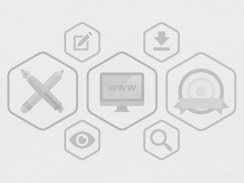 Flat Exagonal Icons (animated) animated exagon flat gif icons portfolio services