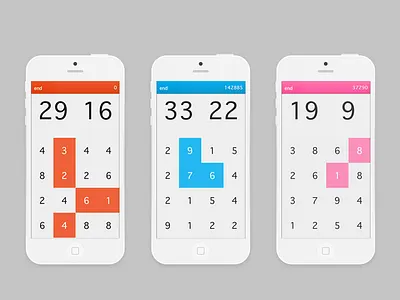 The themes of Inclusion blue flat game inclusion ios ios game numbers orange pink