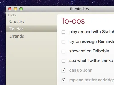 Skeu-less Reminders.app, take 2 10.9 apple mac osx reminders skeu