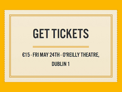Get Tickets alternate gothic condensed css gold ticket