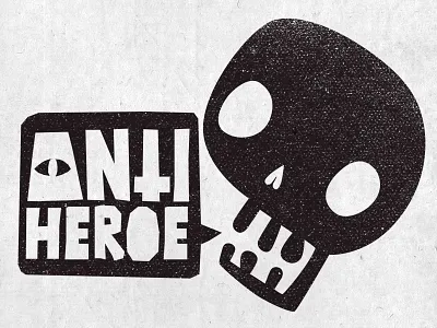 Skull logo antiheroe antiheroe.com bone bw head logo skull vector