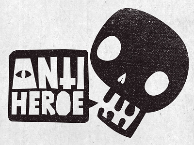 Skull logo antiheroe antiheroe.com bone bw head logo skull vector
