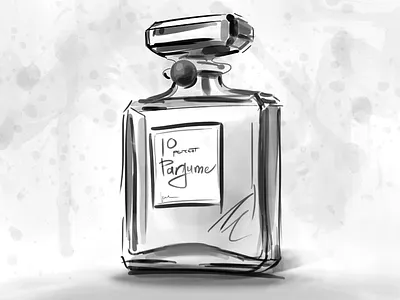 Perfume Sketch perfume photoshop sketch