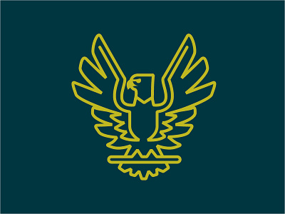 Eagle Outline birds mascot