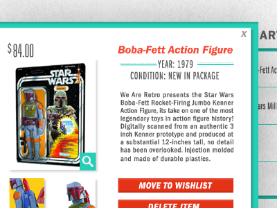 Retail microsite. boba fett