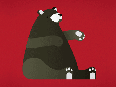 Bear GIF after effects animal animated animation bear gif hurt pain paw roar