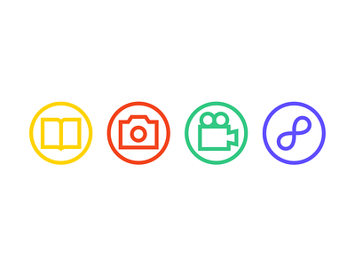 Icons book camera circle icon icons link sketch sketch.app sketchapp video