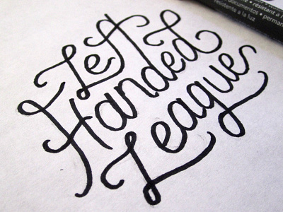 Left Handed League sketch