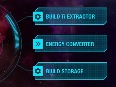 Space UI app game space ui