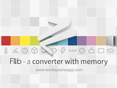 Flib - A converter with memory (Feature Graphic) ad android banner converter feature graphic graphics promotion