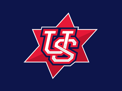 Maccabi Team USA Baseball Emblem baseball embroidery israel jersey jewish olympics screen softball sports sports logo star team team logo tournament u.s.a. united states us usa