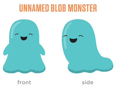 Unnamed Blob Monster blob mascot monster waui design