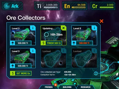 Game UI app design game screen space ui