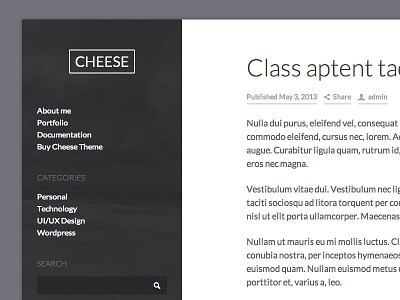 Cheese Theme blog lato magazine theme wordpress wordpress theme wp