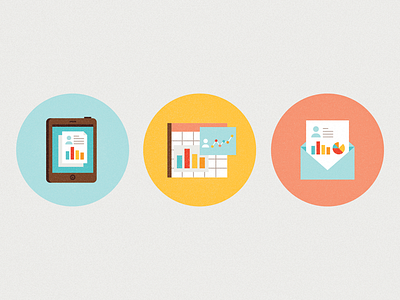 Data / Data / Data icon illustration website