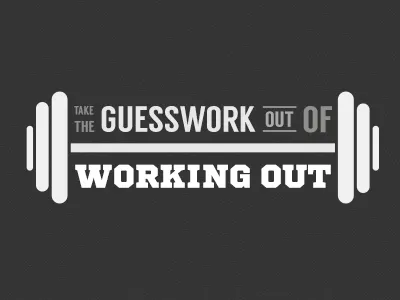 Type workout bold graphic shapes typography