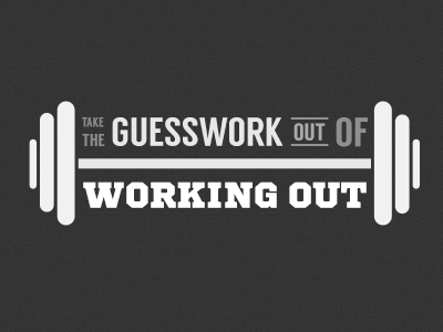 Type workout bold graphic shapes typography