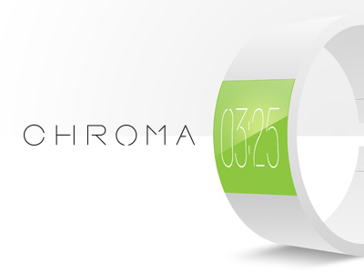 Chroma Watches branding product design typography