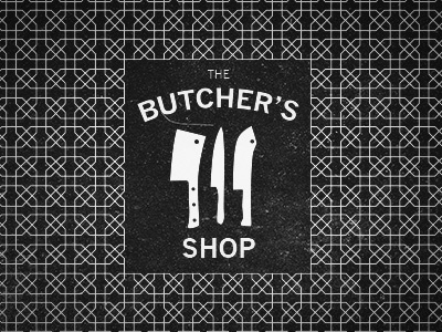 The Butchers Shop Pattern brand corporate design design food grain logo mark vector