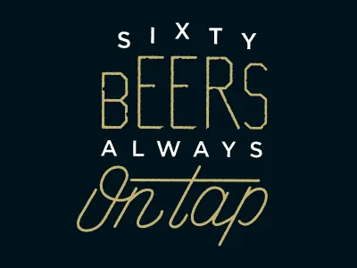 Always Beer Forever beer lockup typography