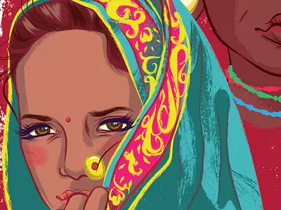 UN Rights of the Child poster 22 bangladesh girl grunge illustration illustrator photoshop poster refugee retro vector rights of the child un vintage