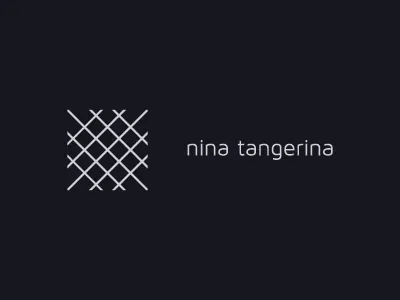 Nina Tangerina architecture design grid identity logo