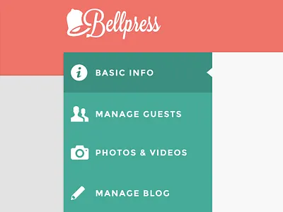Bellpress clean cms dashboard simple wedding