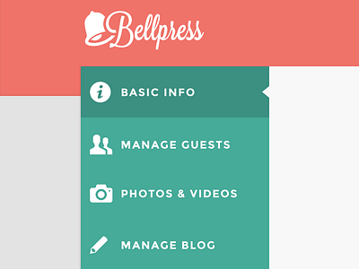 Bellpress clean cms dashboard simple wedding